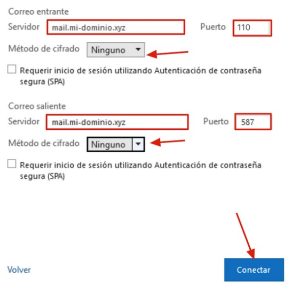 ¿Cómo configurar cuentas de correo de mi dominio en Outlook 2019 con POP3?